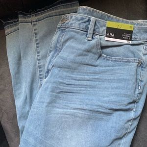 A.n.a plus size distressed skinny ankle jeans